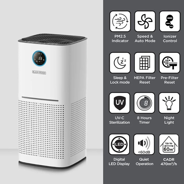دستگاه تصفیه کننده هوا بلک انددکر مدل AP3560_B5
